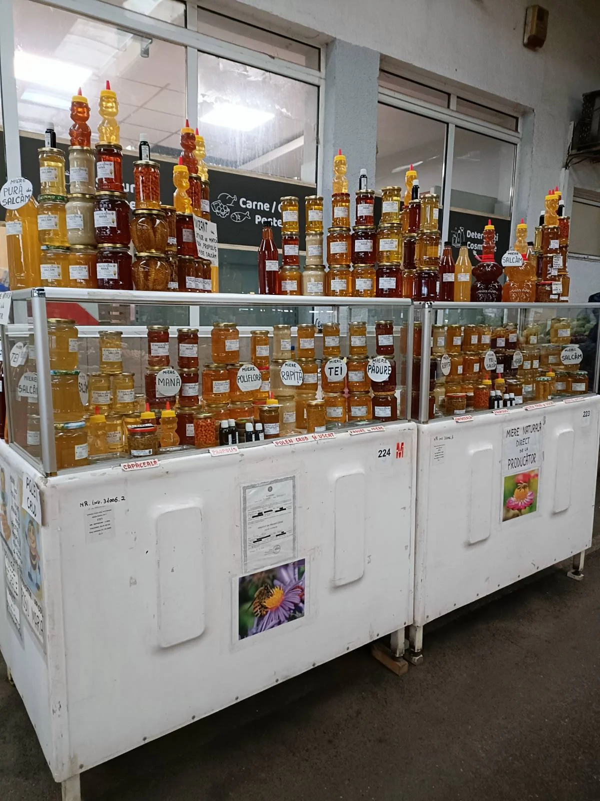 Image of local market table.